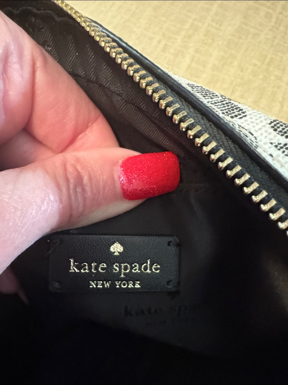kate spade Black and Cream Floral Crossbody Bag - Picture 10 of 11